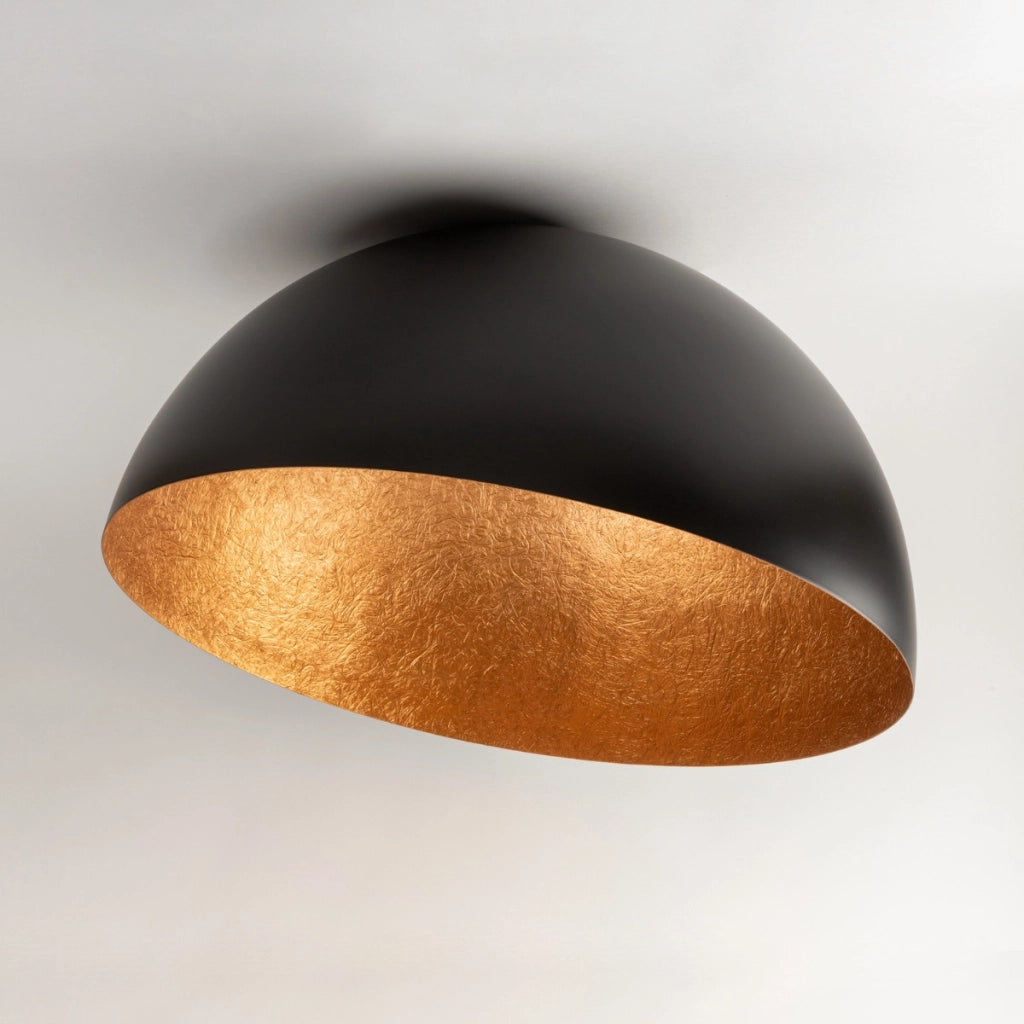Plafoniera decorativa Sfera nero/rame 70cm E27 Sigma