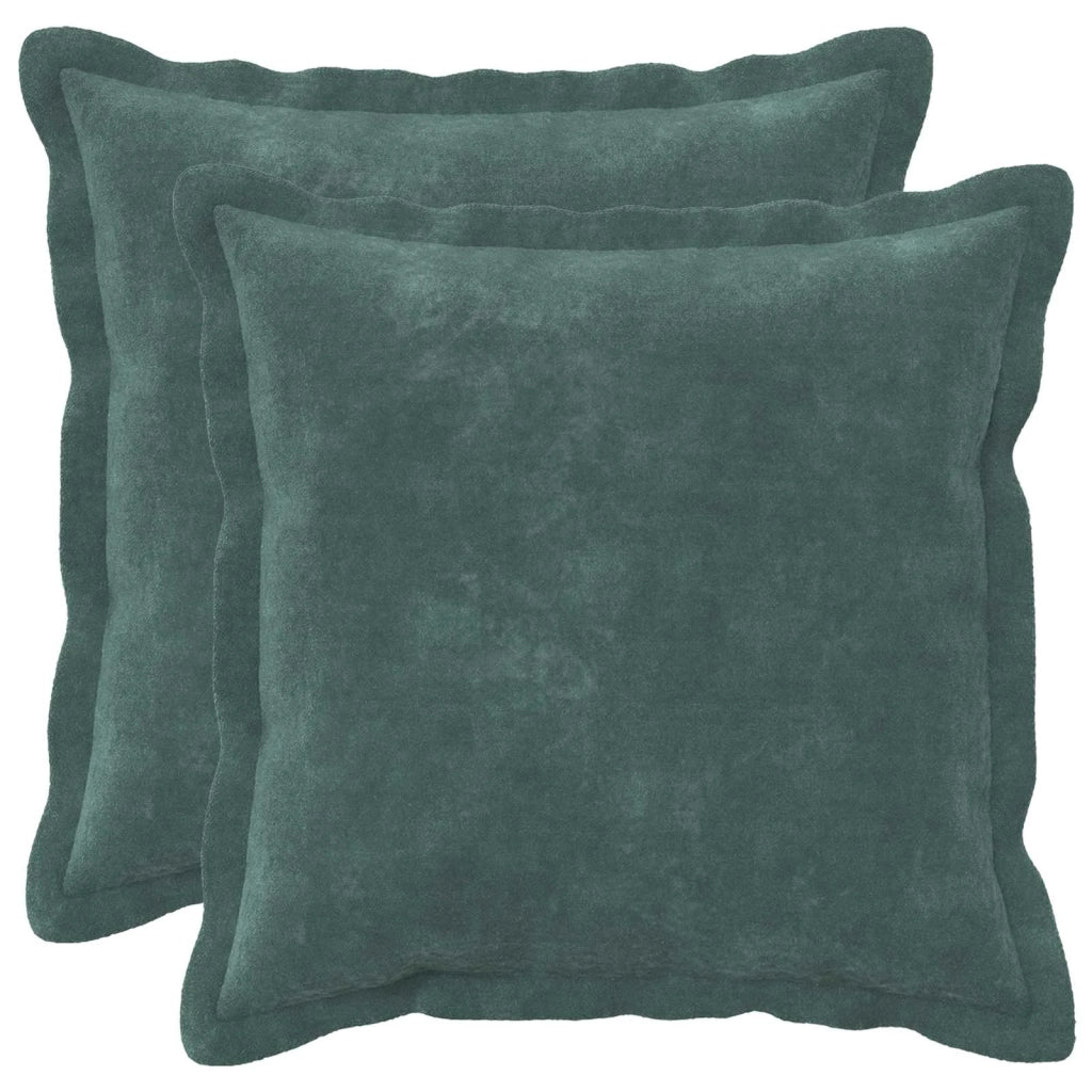 Cuscino con cuscino HOUTEN 2 pz Blu mare Fleece in microfibra 931969