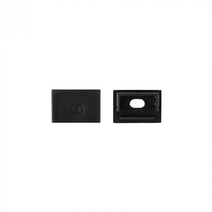 Profilo LED GNS01 a parete nero, diffusore satinato 1m Ecolight