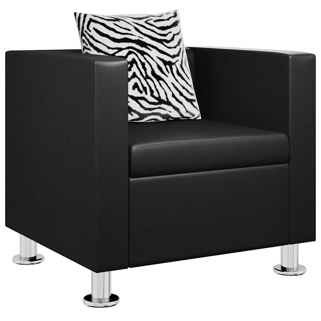 Poltrona Nera in Similpelle 242210
