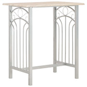 Set da Bar 3 pz in Legno e Acciaio 284398