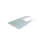 Lavabo flat cm 92 con staffa, con vasca a destra