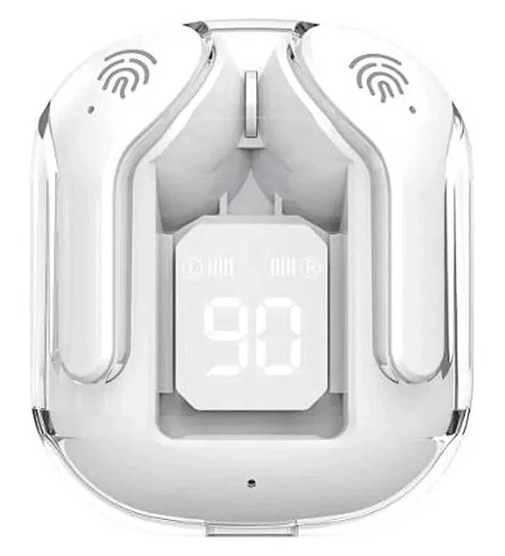 AURICOLARI BLUETOOTH 5.3 USBC DISP BIANCO BATT.300MAH APPLE ANDROID