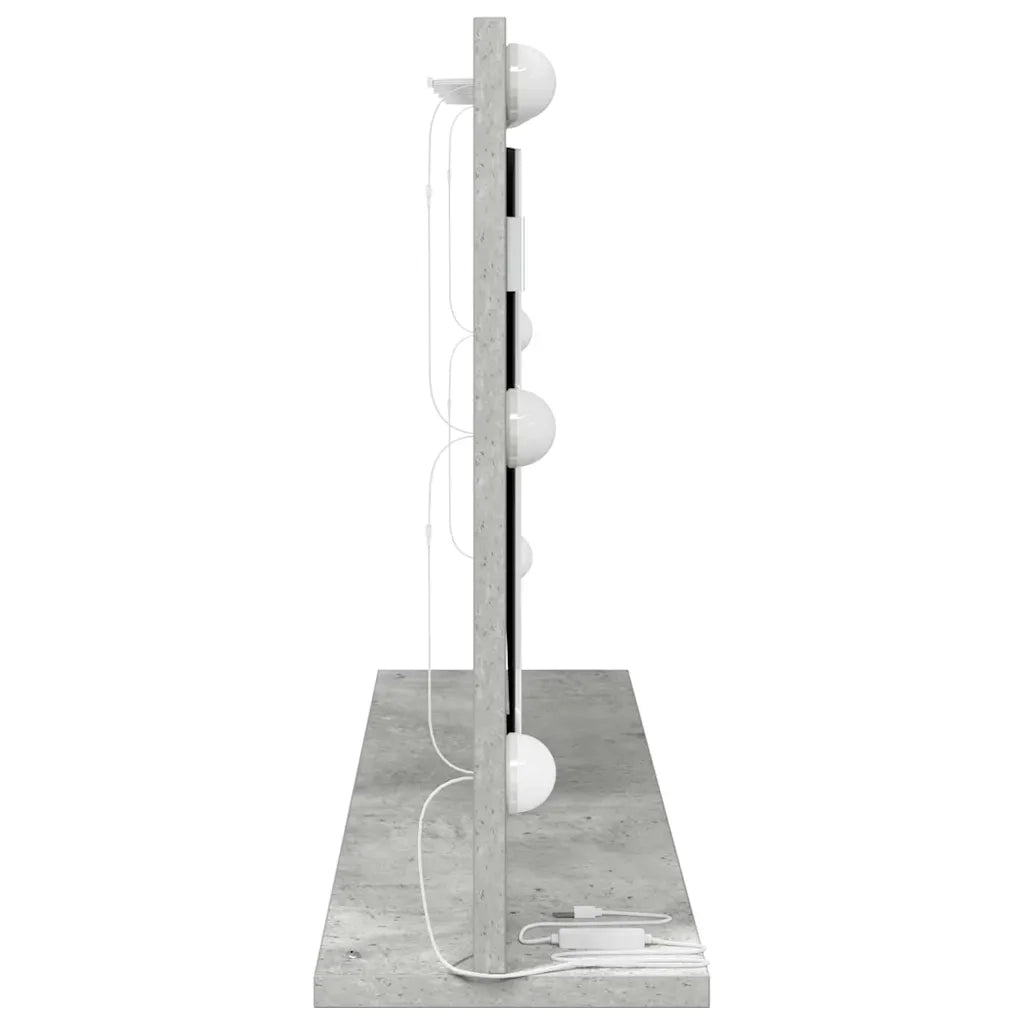 Specchio da Vanit¨¤-Specchio da Trucco Grigio cemento 80 x 45 x 18 cm