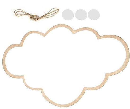 Specchio Decorativo per Bambino con Nuvola - Acrilico - 38 x 25 cm - Leggero - 100% Nuovo - Specchio Decorativo per Bambini
