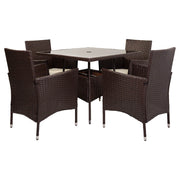 Set tavolo nero e 4 sedie