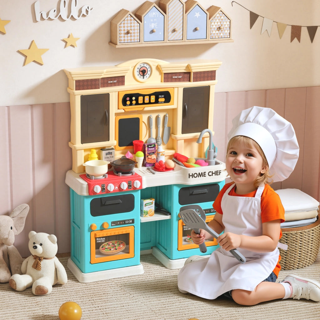 Cucina Giocattolo per Bambini ¨C Minimal ¨C Verde, Plastica, 85 Pezzi