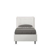 Letto Singolo 80x210 cm con Rete Annalisa Bianco