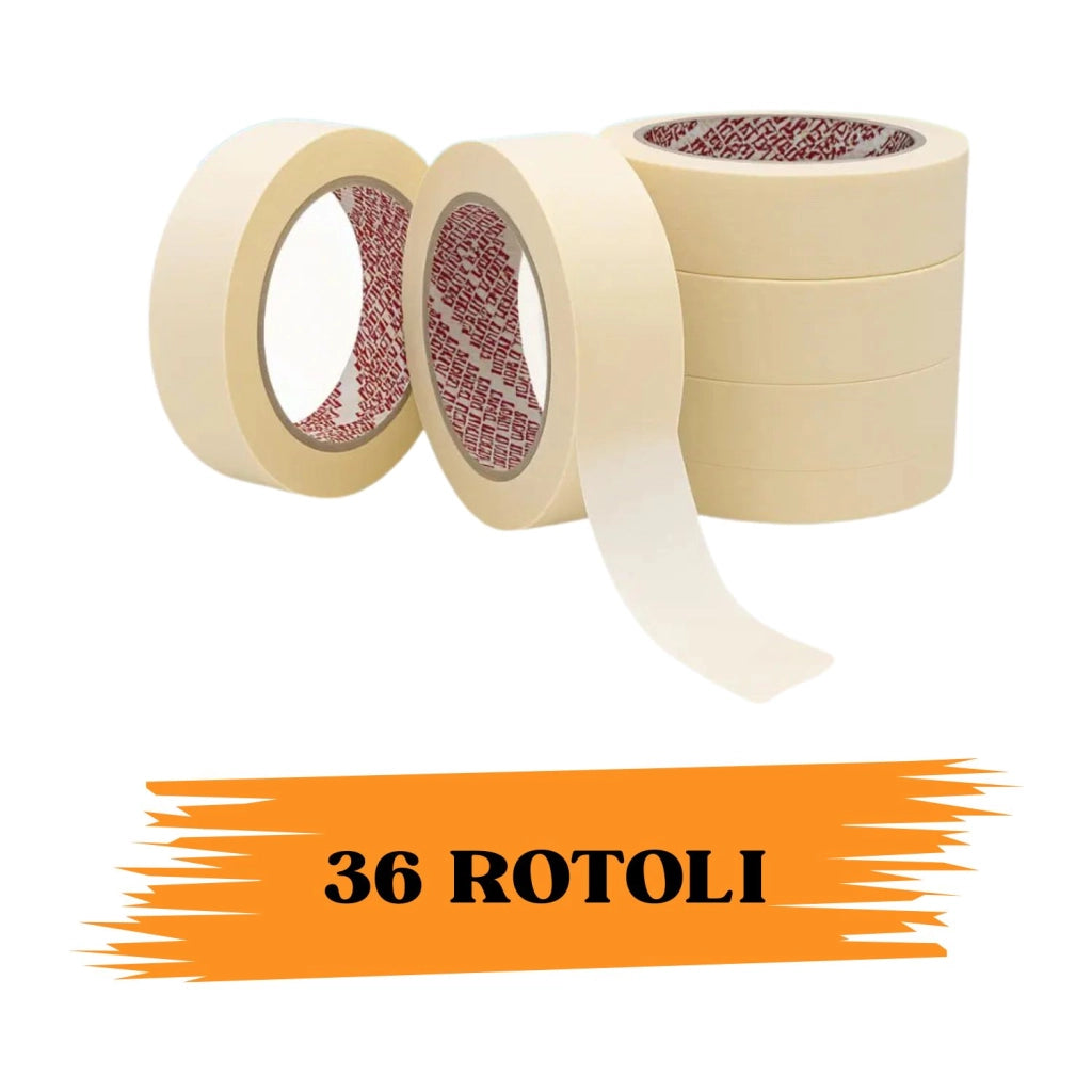 Nastro Adesivo Carta Gommata 25Mmx50m 36 ROTOLI EcoPrice®