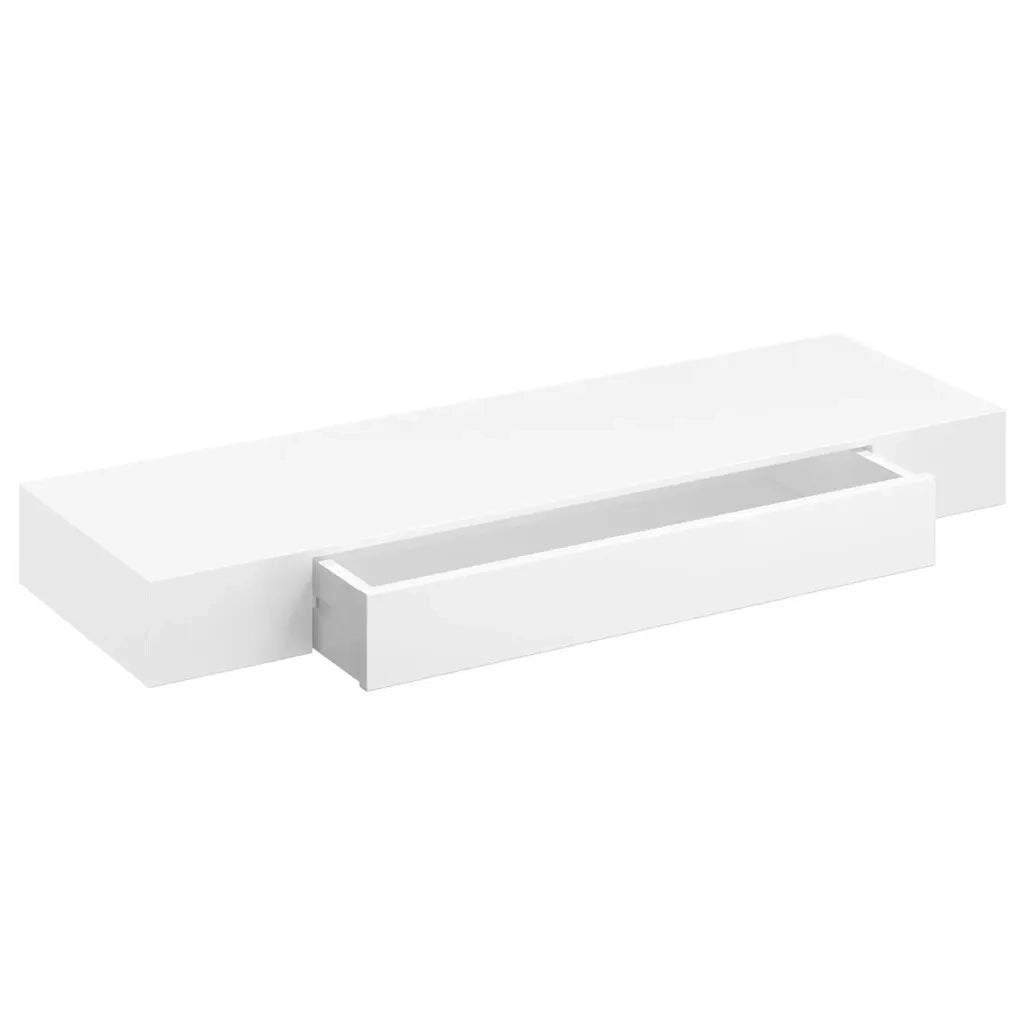 2 pz Mensole | Ripiano | Scaffale con Cassetti Bianco 80 cm