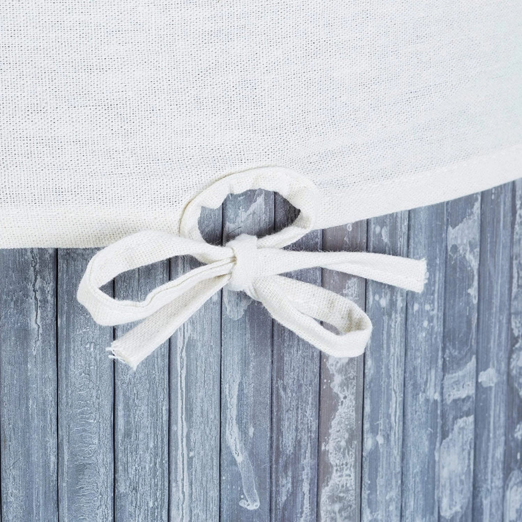 Cesto portabiancheria pieghevole con sacco triangolare 65 cm bambù grigio 13_0001902_5