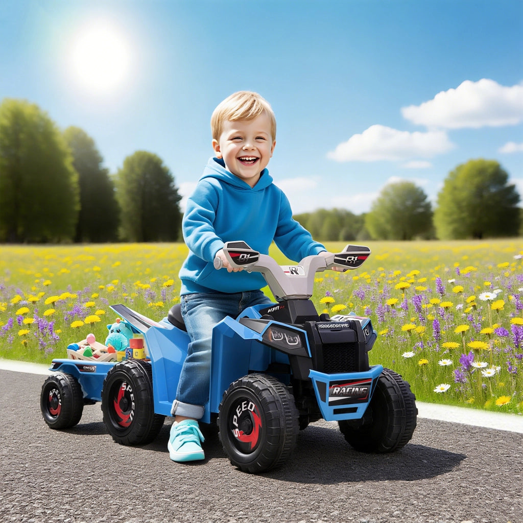 Quad per Bambini Elettrico ¨C Minimal ¨C Blu