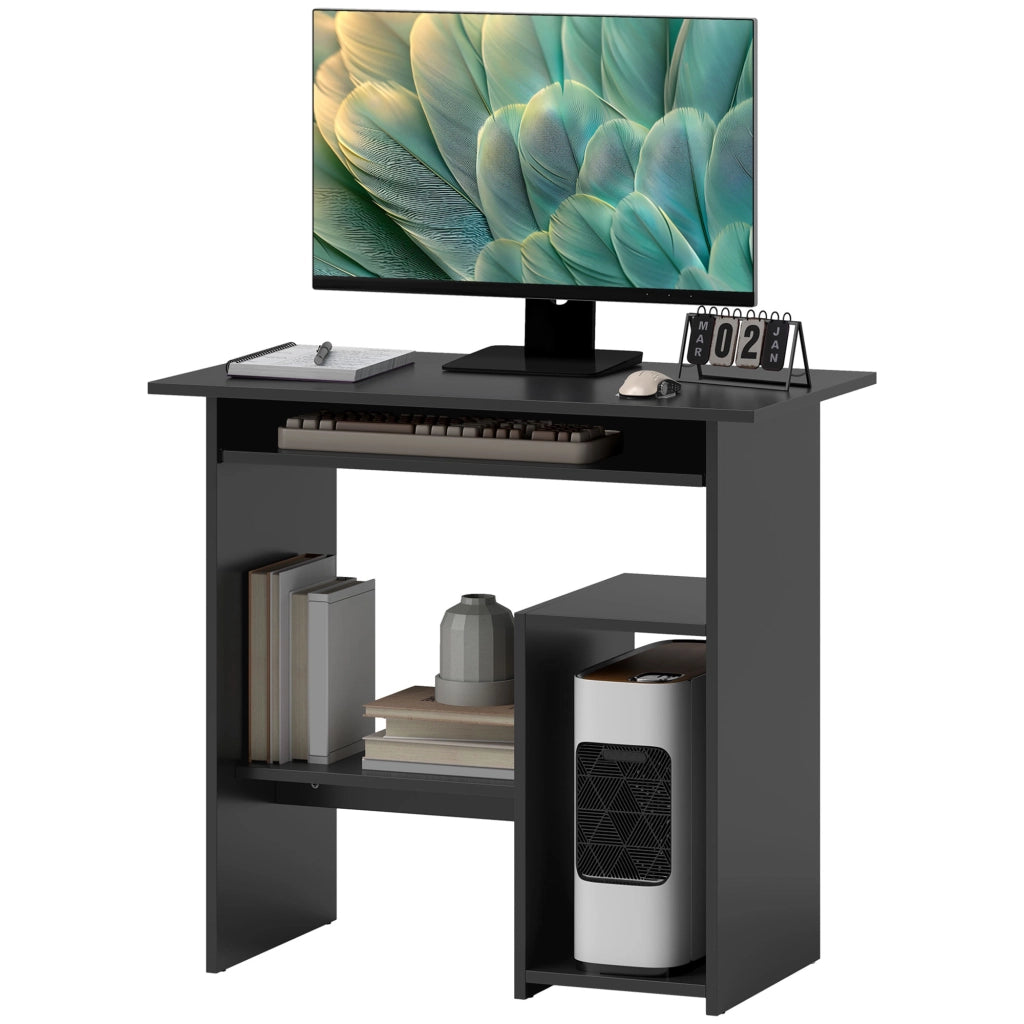 Scrivania Computer Tavolo ¨C Minimal ¨C Nero 80x45x75 cm