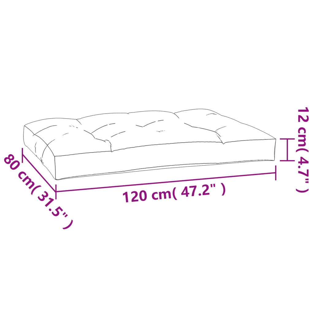 Cuscini per Pallet 2 pz | Cuscini per sedie Beige in Tessuto