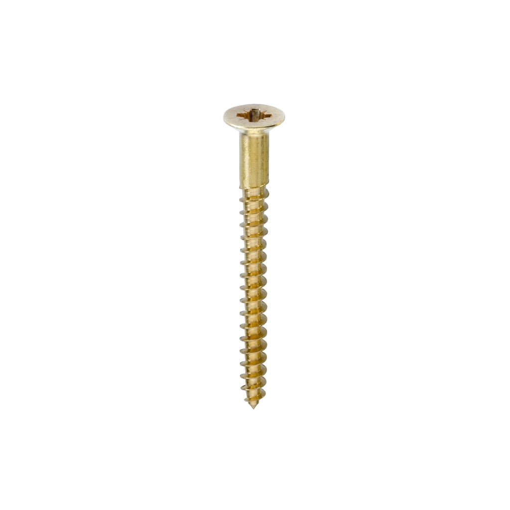 Viti per legno ottone 3,5 x 20 - 10 pz.
