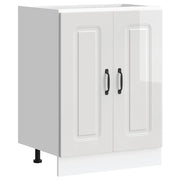 Pensile da cucina | Mobile base lavello Kalmar Bianco Lucido 60x46x81,5 cm