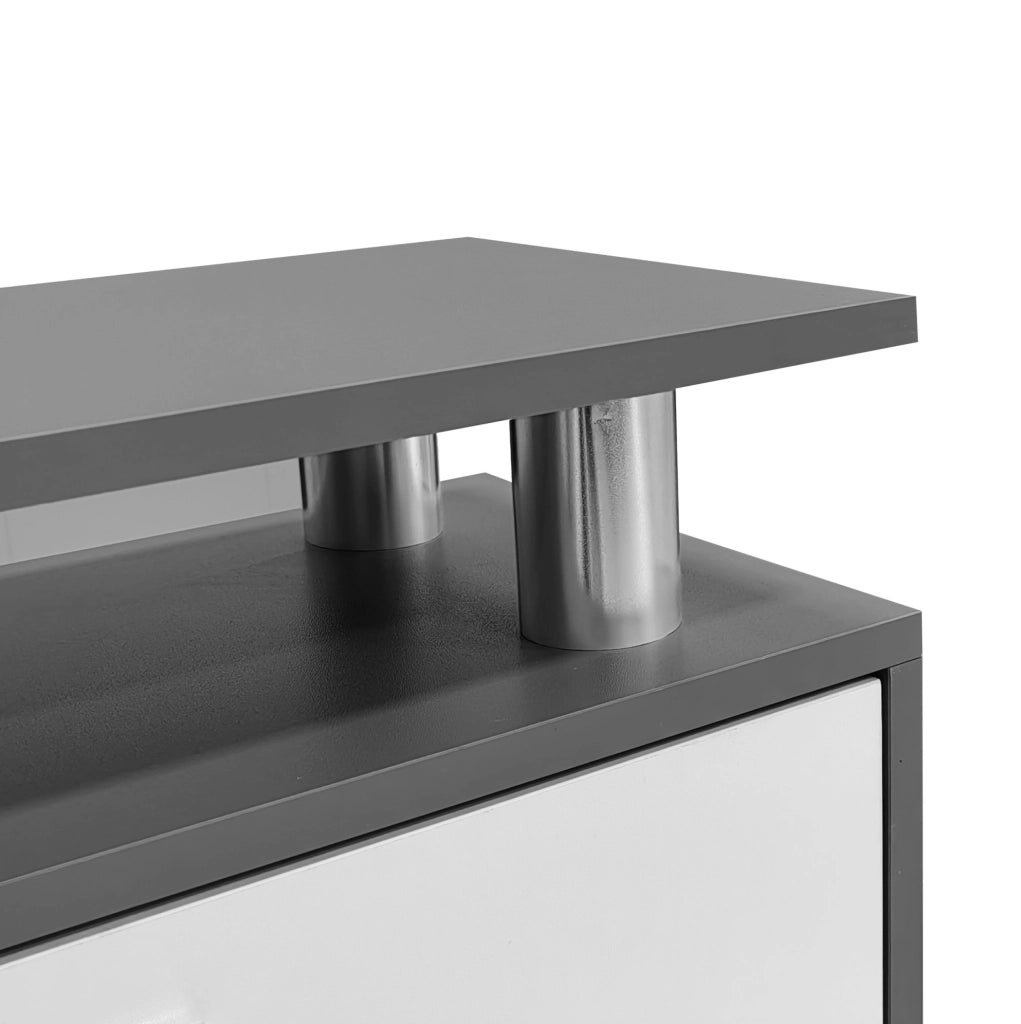 Set ingresso con scarpiera 80x25x96;5 cm; specchio e pannelli appendiabiti HOMVRA