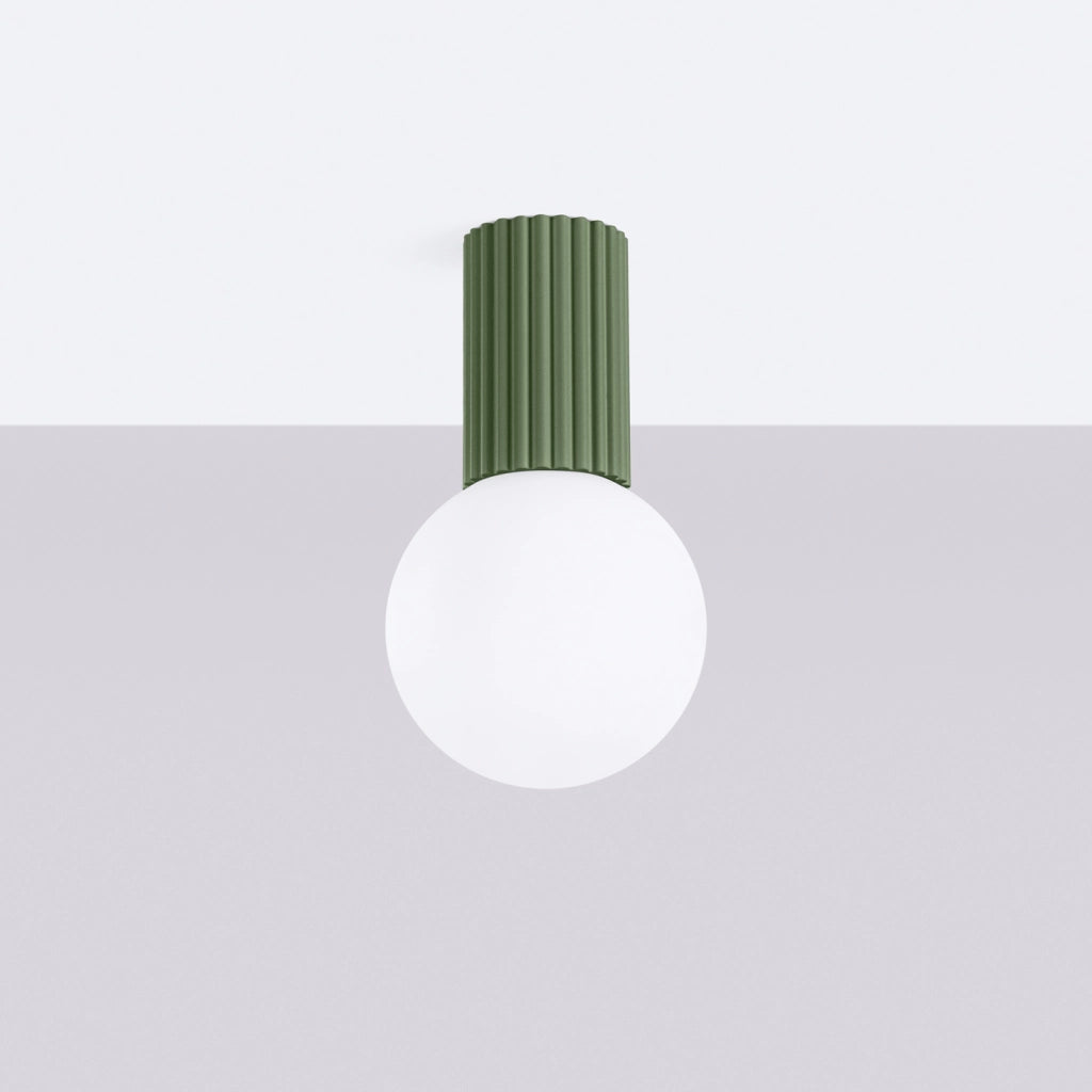 Lampada da soffitto HALO verde oliva IP44