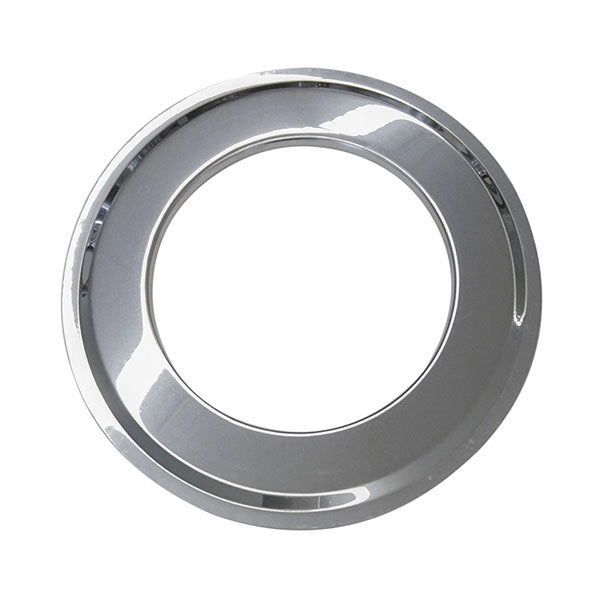 Rosone tondo canna fumaria stufa caldaia pellet acciaio inox D. 130 mm.