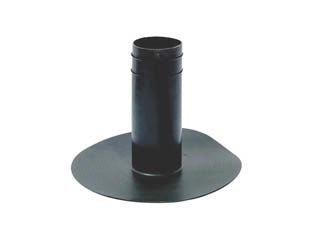 BOCCHETTONE DI SCARICO TONDO IN TPV NERO  ø mm.100
