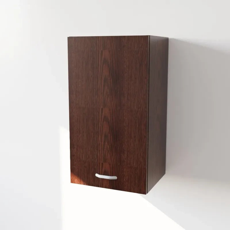 Pensile Cucina  in Legno Nobilitato Wenge Mobile Alto con 1 Anta, Pensile Componibile Moderno Made in Italy (H72XL45XP33cm)