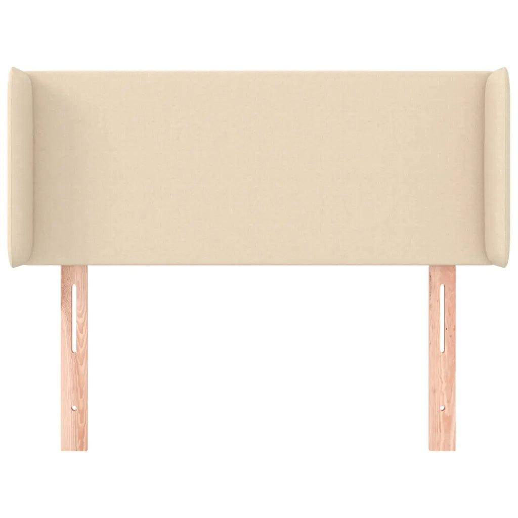 Testiera | Testata ad Orecchio Crema 83x16x78/88 cm in Tessuto