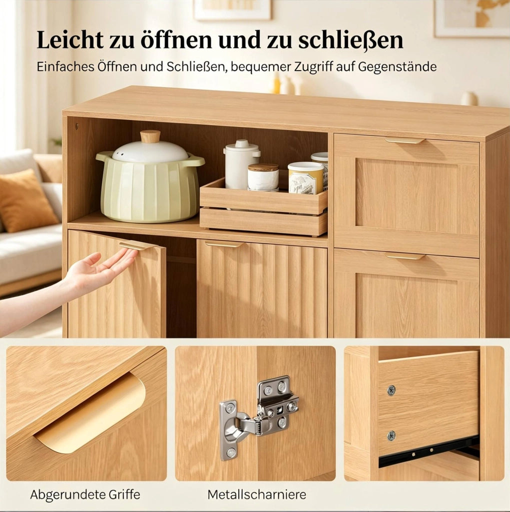 Credenza da cucina 90x35x80 cm effetto legno