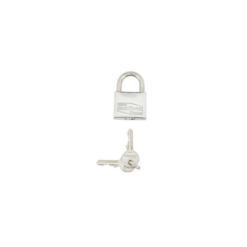 LUCCHETTO INOX ARCO CORTO MM.30