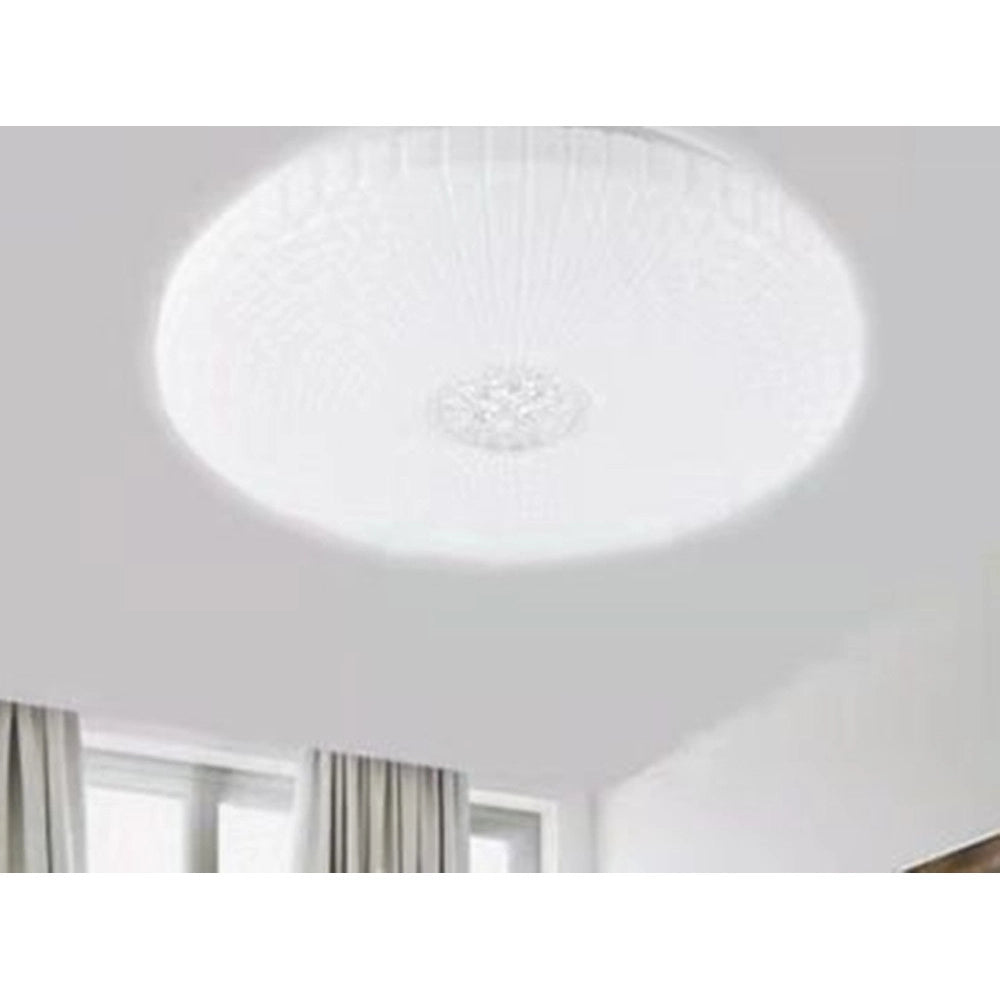 Trade Shop - Plafoniera Soffitto 60w Decoro Con Cristalli Centrale Luce Fredda Naturale Fst-50a62495 - -bianco Freddo      -