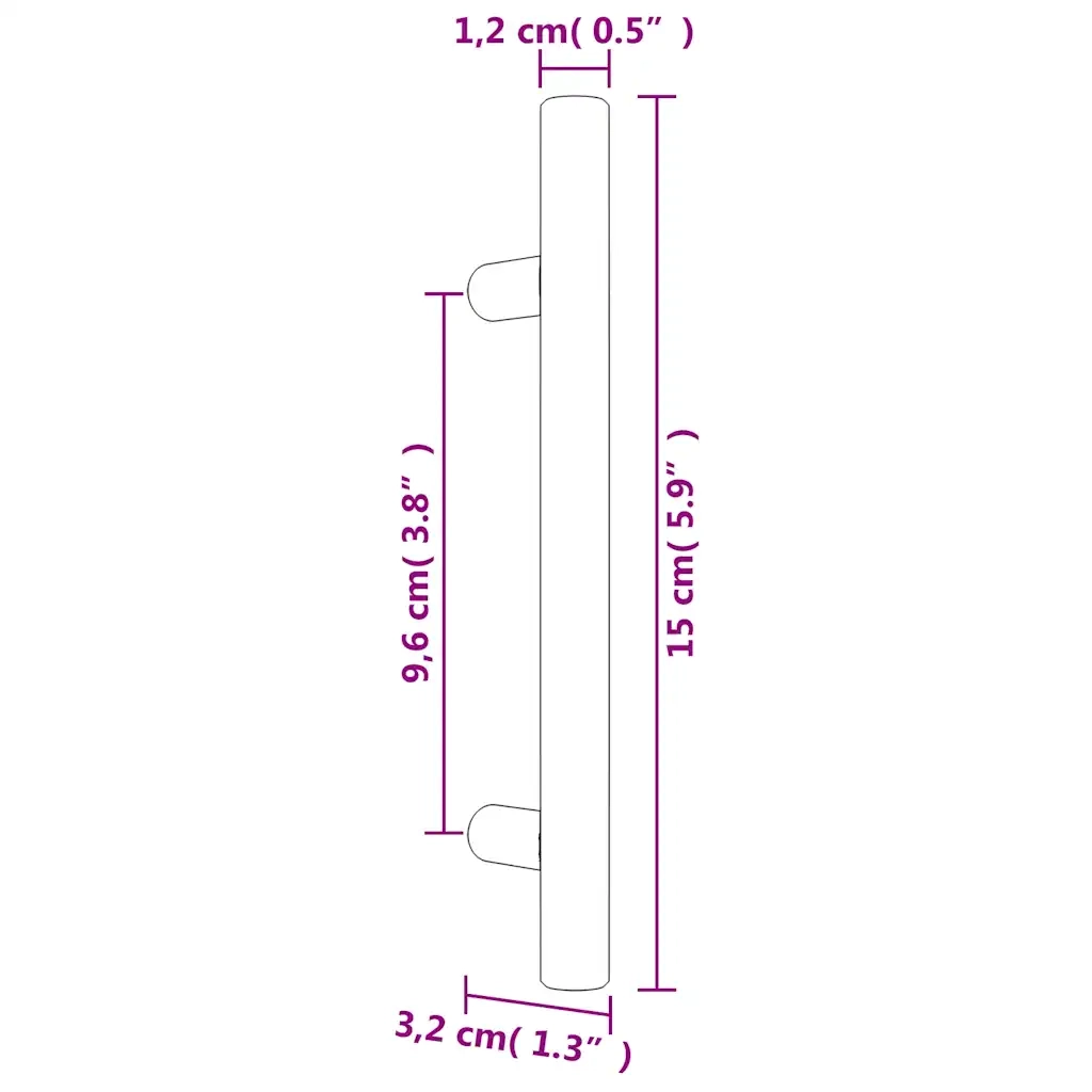 Maniglie per Mobili 20 pz Oro 96 mm in Acciaio Inox CFW2976083