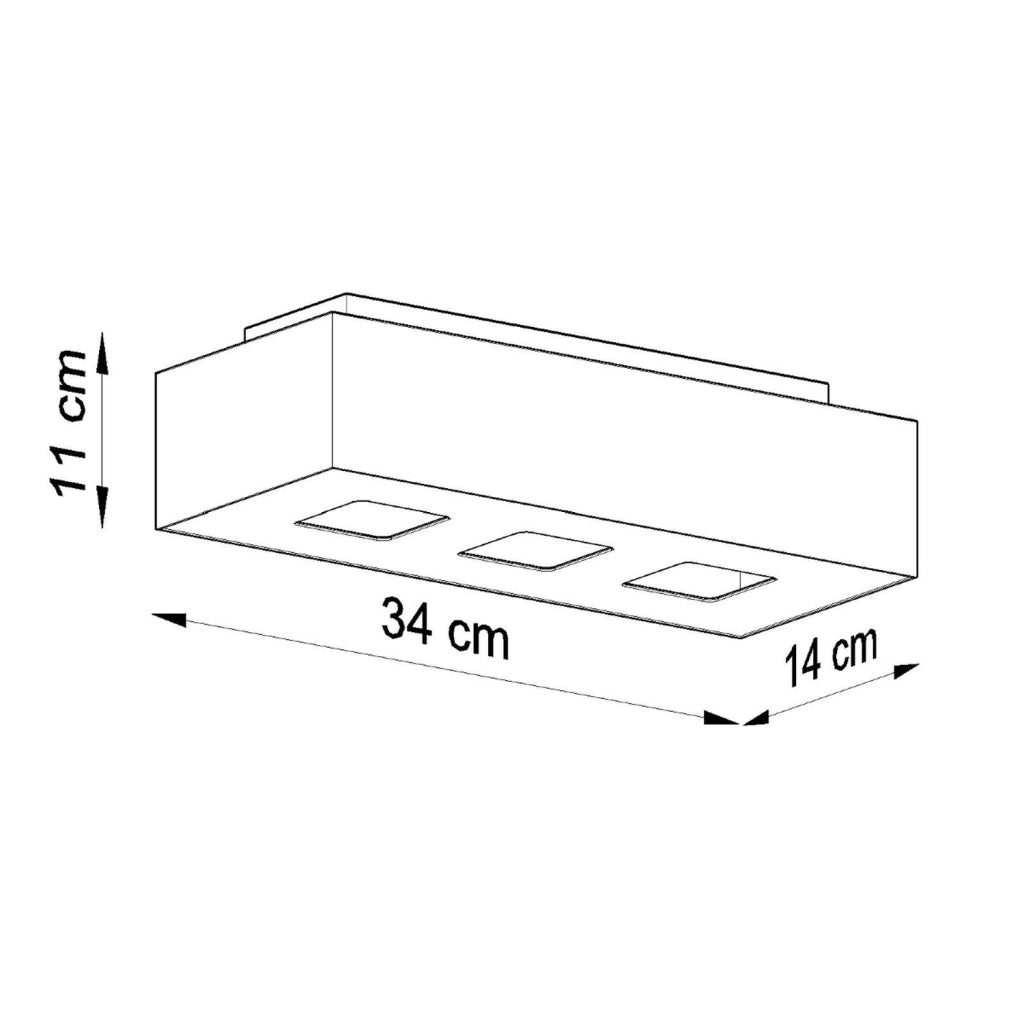 Lampada da soffitto MONO 3 bianco