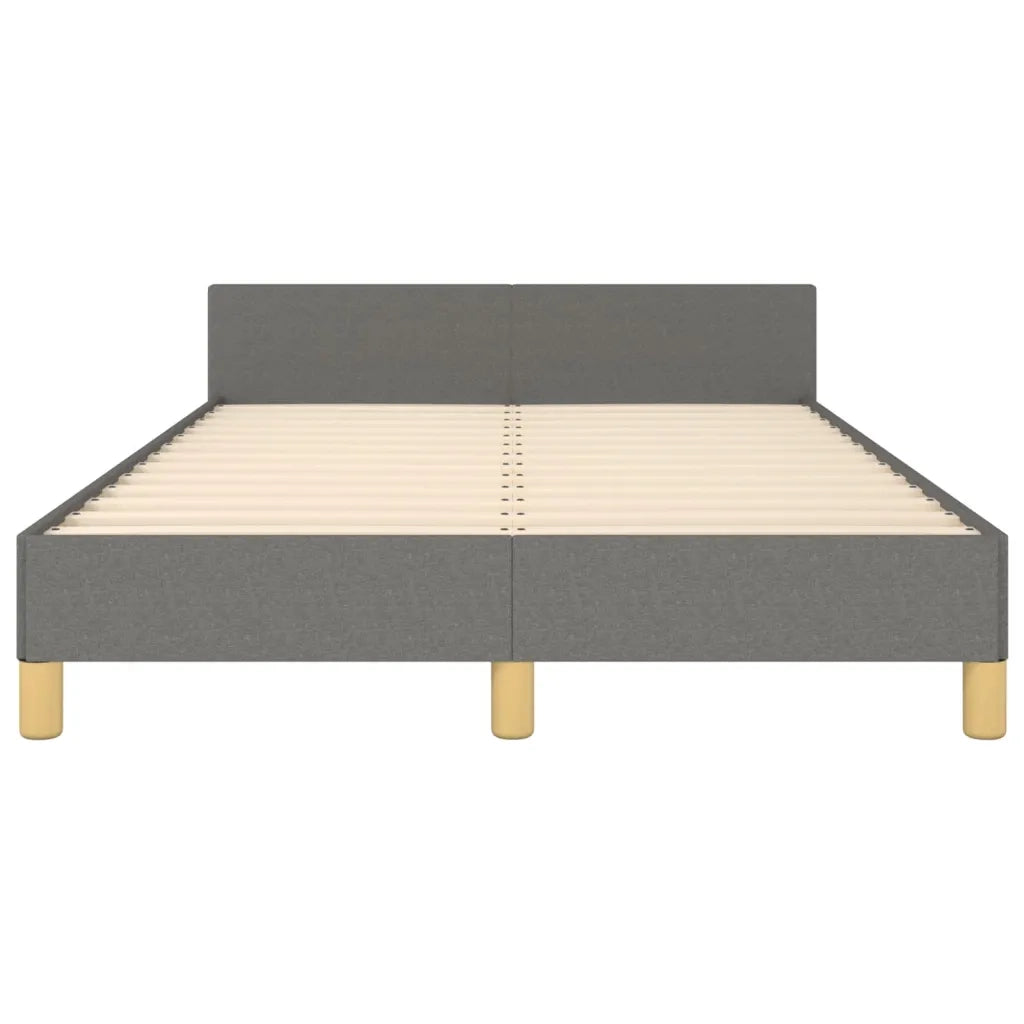 Giroletto senza Materasso Grigio Scuro 120x190 cm in Tessuto