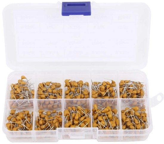 Kit di Condensatori Ceramici Assortito da 500 pezzi