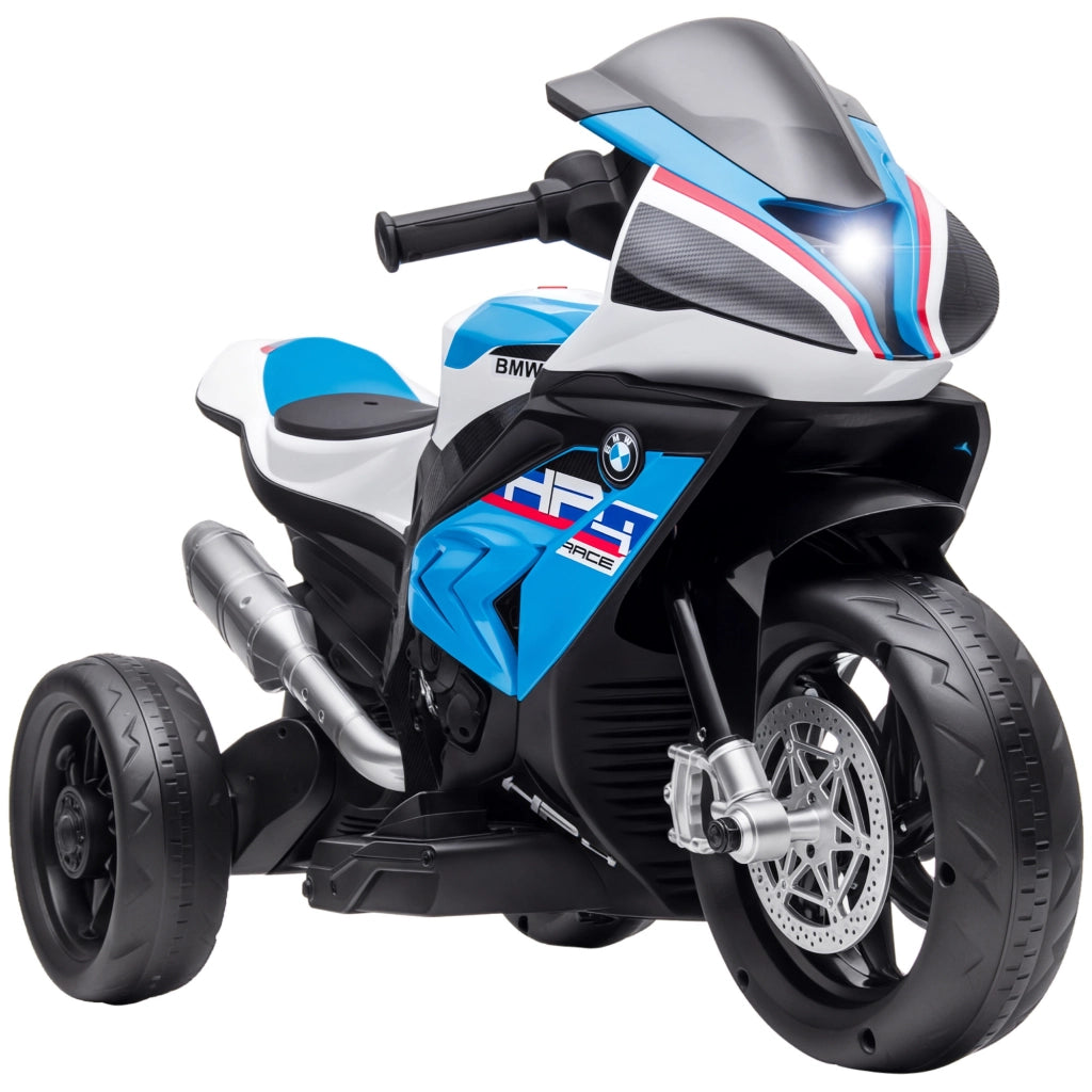 Moto Elettrica per Bambini 1,5-5 Anni ¨C Xylo ¨C Blu con Fari e Musica 82,5x42x54cm