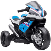 Moto Elettrica per Bambini 1,5-5 Anni ¨C Xylo ¨C Blu con Fari e Musica 82,5x42x54cm