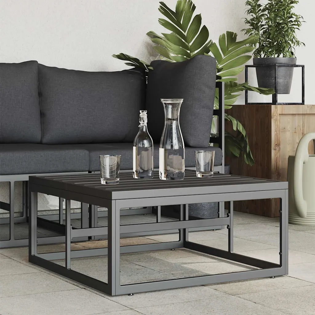 Mobili da Esterno Nero 70 x 70 x 32 cm Metallo 42008028