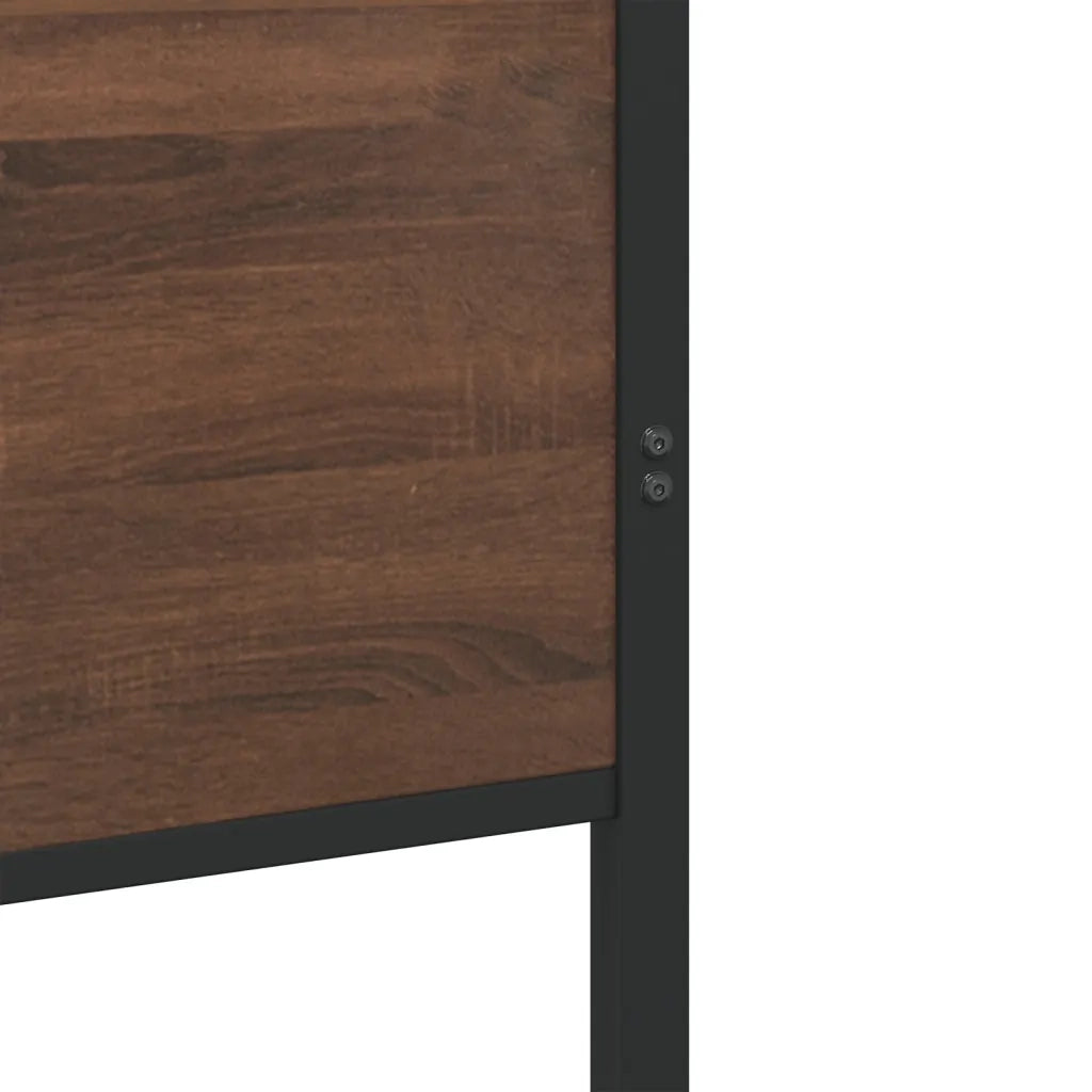 Giroletto senza Materasso in Metallo Rovere Marrone 75x190 cm 4007773