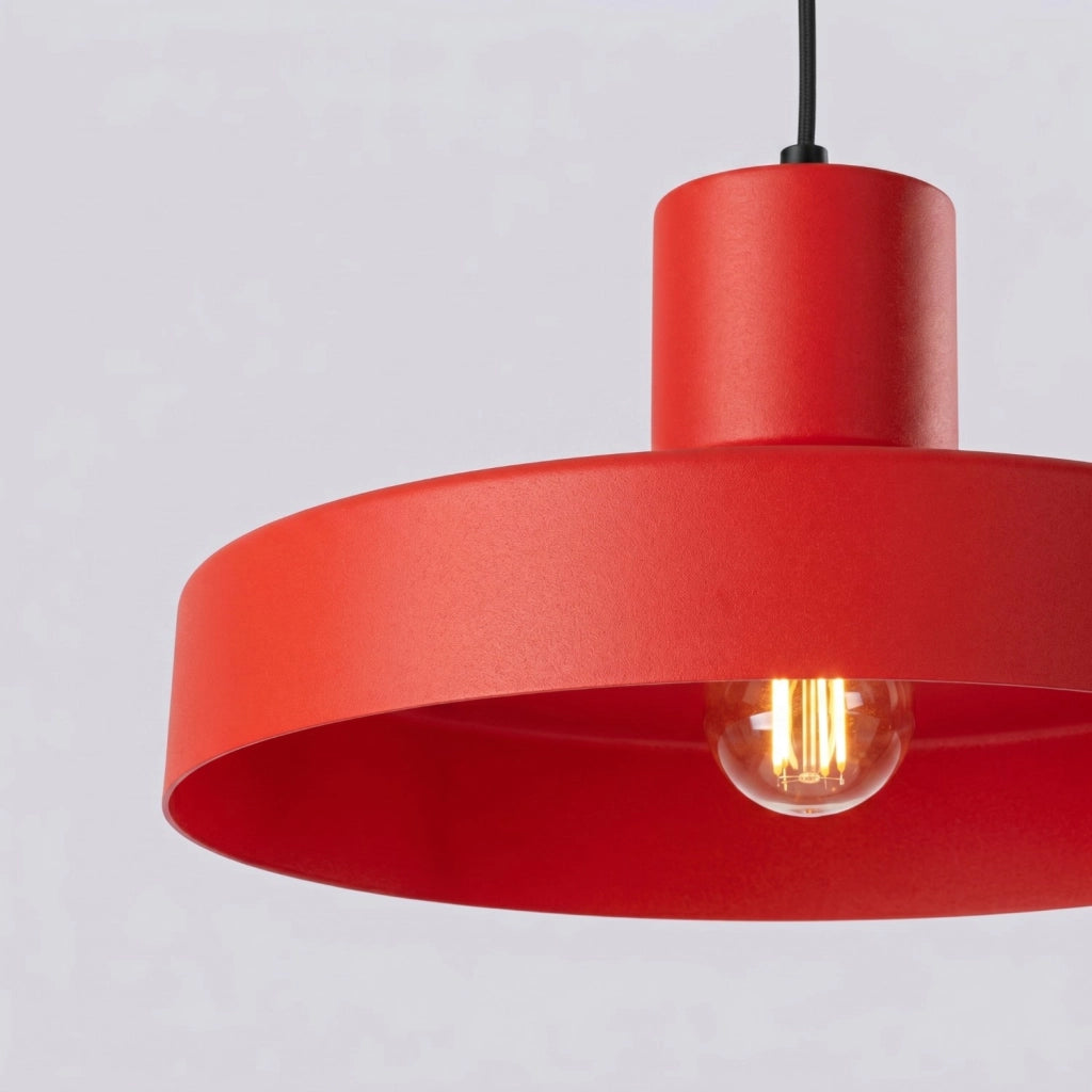 Lampada a sospensione BILO rosso