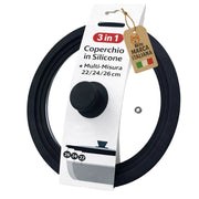 Akitaink Coperchio Vetro Silicone 22 24 26 cm