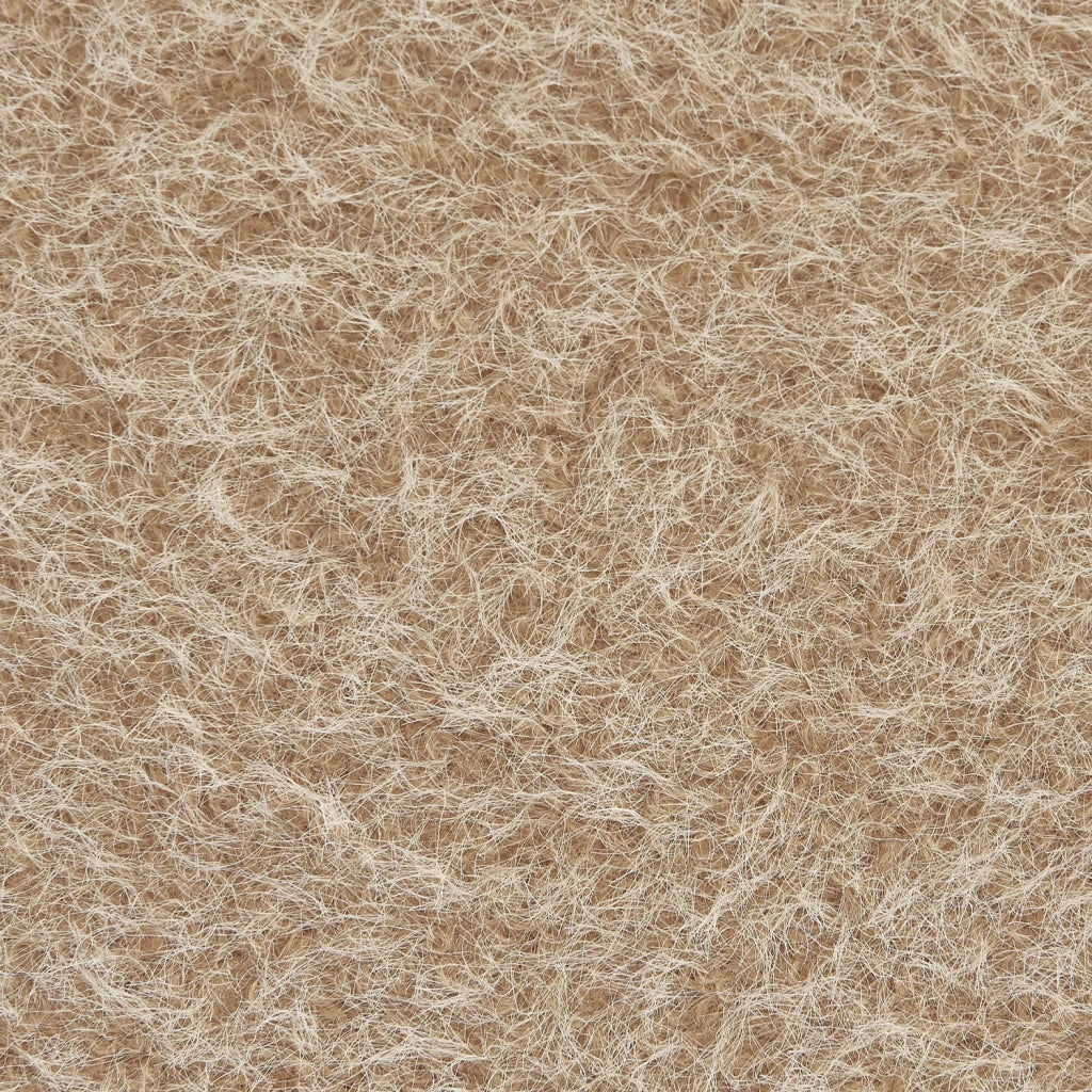 Divano modulare tessuto effetto alpaca, 2 posti, beige