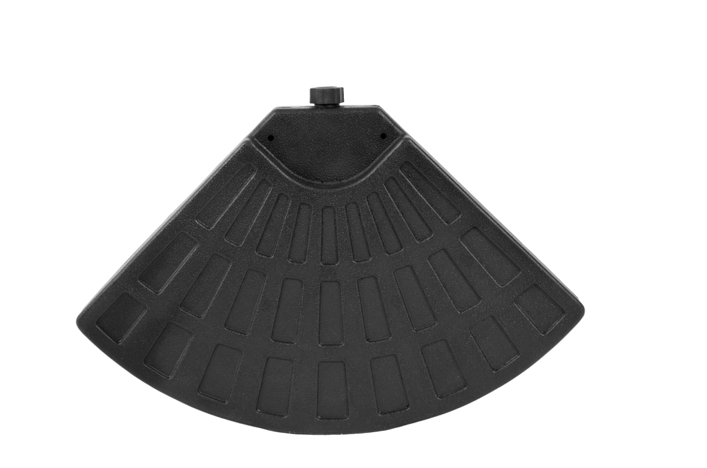 Base per Ombrellone Quadrata a 4 Piastre in Plastica PE Resistente per Ombrelloni da Giardino