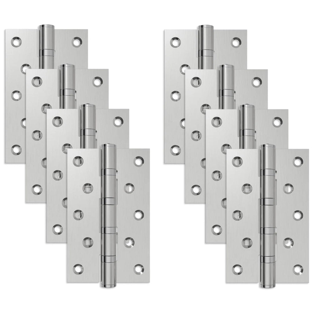 Cerniera 8 pz 125 x 75 x 13 mm Argento Acciaio 42041379
