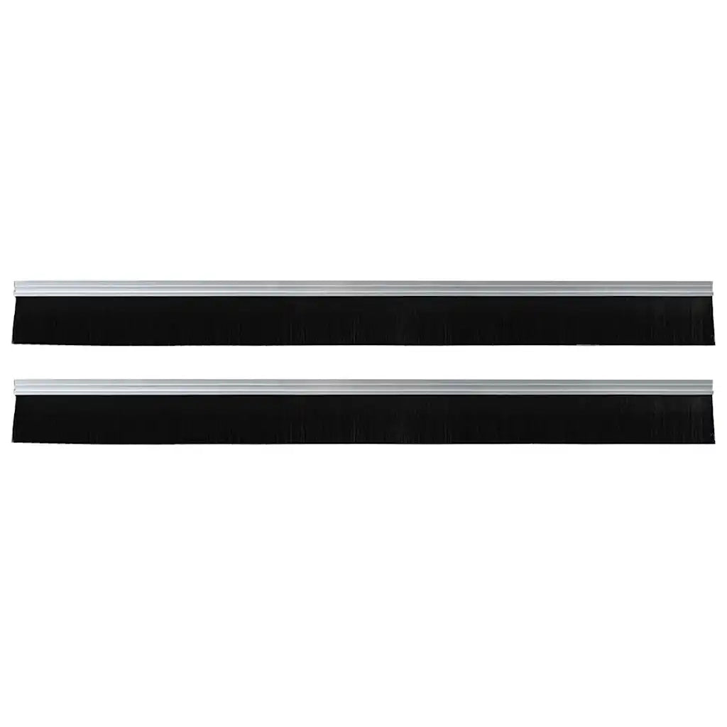 Spazzole per porte autoadesive 2 pz Argento 100 cm CFW7482131