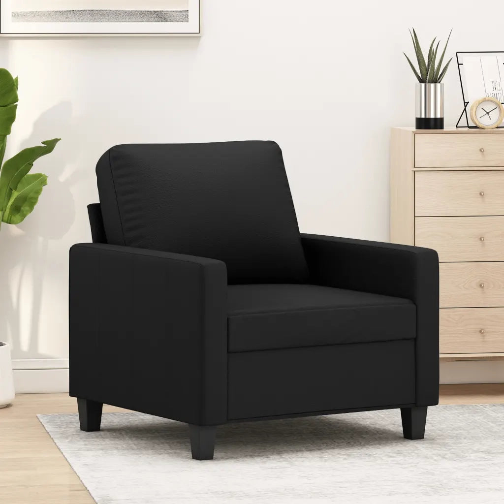 Poltrona Nera 60 cm in Similpelle 359127