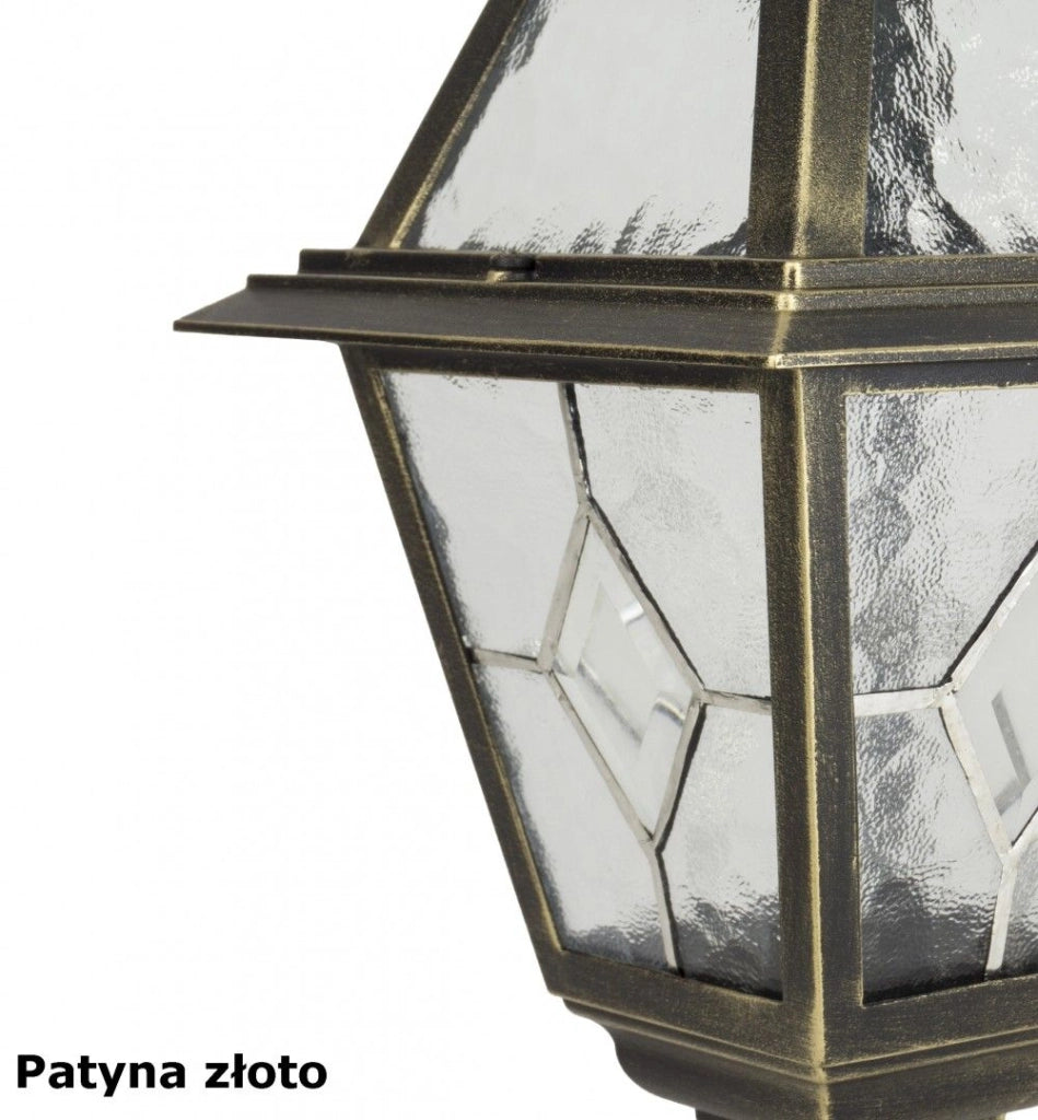 Lampada esterna da terra retrò 80cm E27 nera IP43 SU-MA
