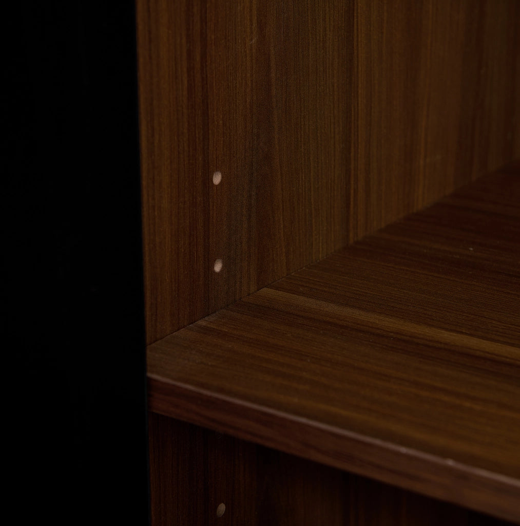 Madia moderna in MDF marrone e nero 150 x 40 x 85 cm