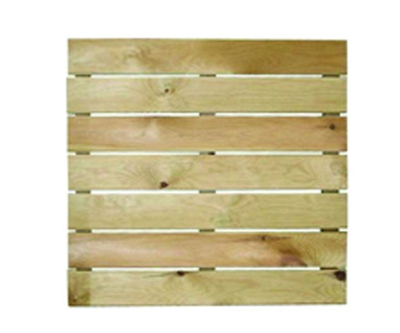 PEDANA IN PINO IMPREGNATO  cm.50x50x3,2    VETTE