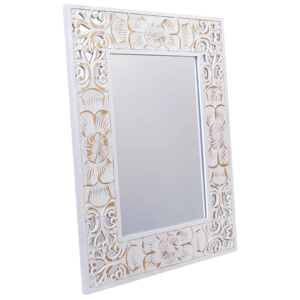 Specchio rettangolare in legno