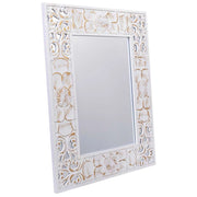 Specchio rettangolare in legno
