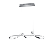 Lampada a sospensione LED, metallo, cromo, L 81 cm, Perugia